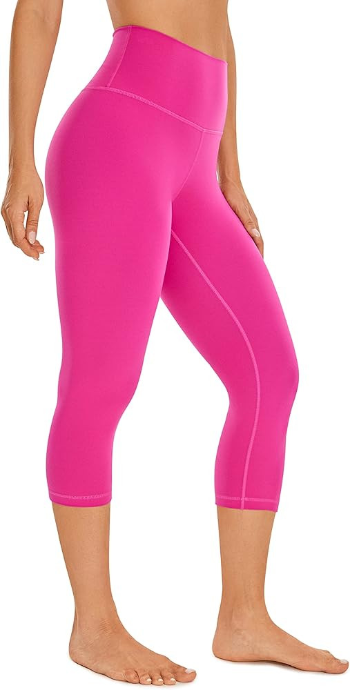 CRZ YOGA Womens Butterluxe High Waisted Lounge Capri Leggings 17'' / 19'' / 23'' - Workout Buttery S | Amazon (US)