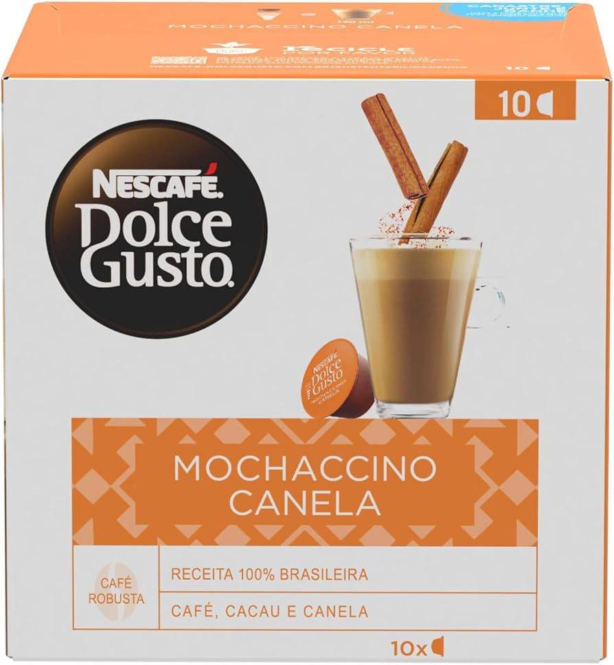 NESCAFÉ DOLCE GUSTO Café em Cápsula Mochaccino Canela 10 Cápsulas 172g | Amazon (BR)