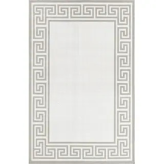 Unique Loom Outdoor Caye Area Rug - 9' 0 x 12' 0 - Grey | Bed Bath & Beyond