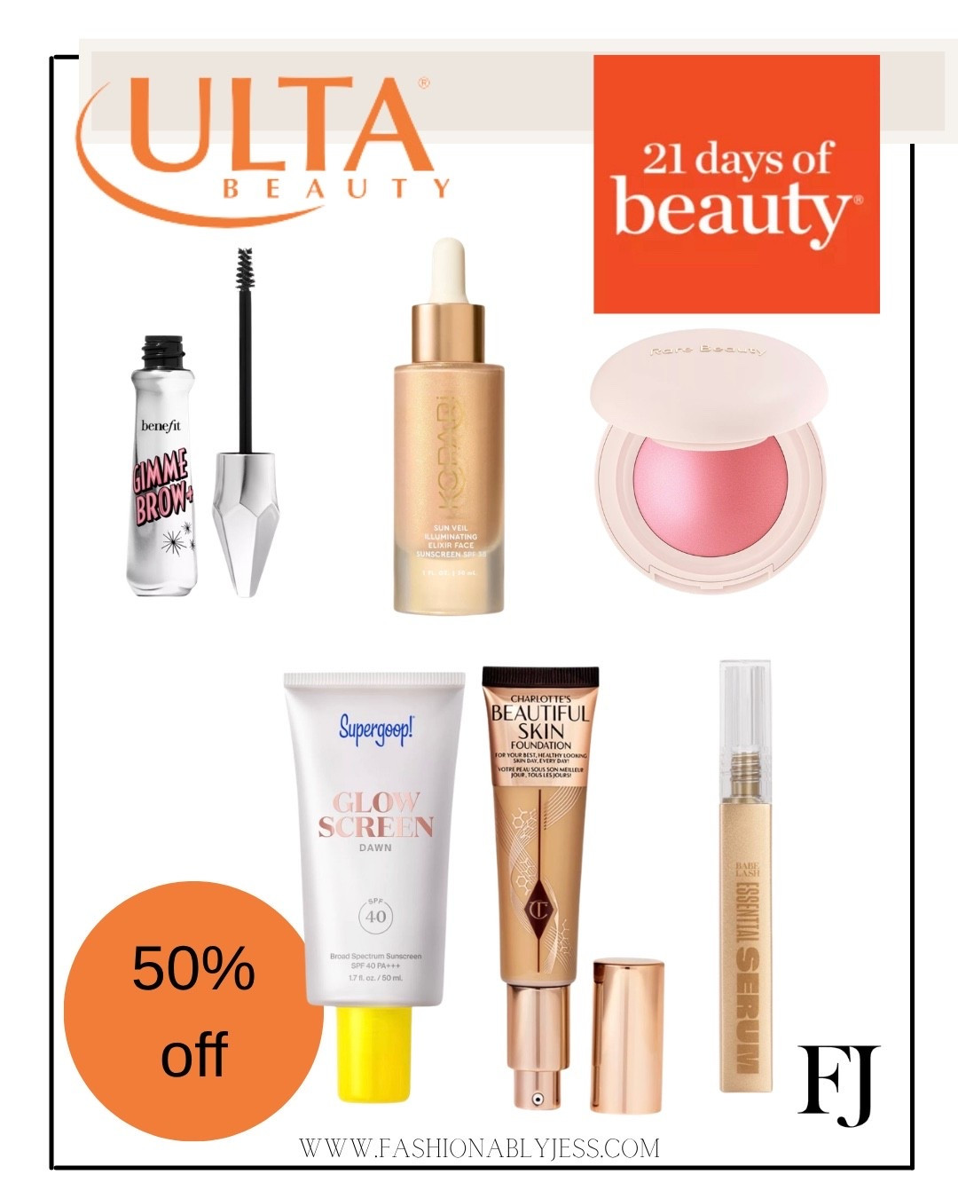 Ulta beauty 50% off my faves

#LTKxWalmart #LTKOver40 #LTKSaleAlert
