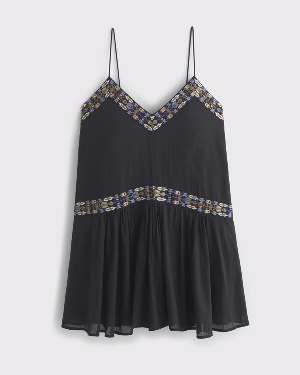 V-Neck Flowy Mini Skort | Abercrombie & Fitch (US)