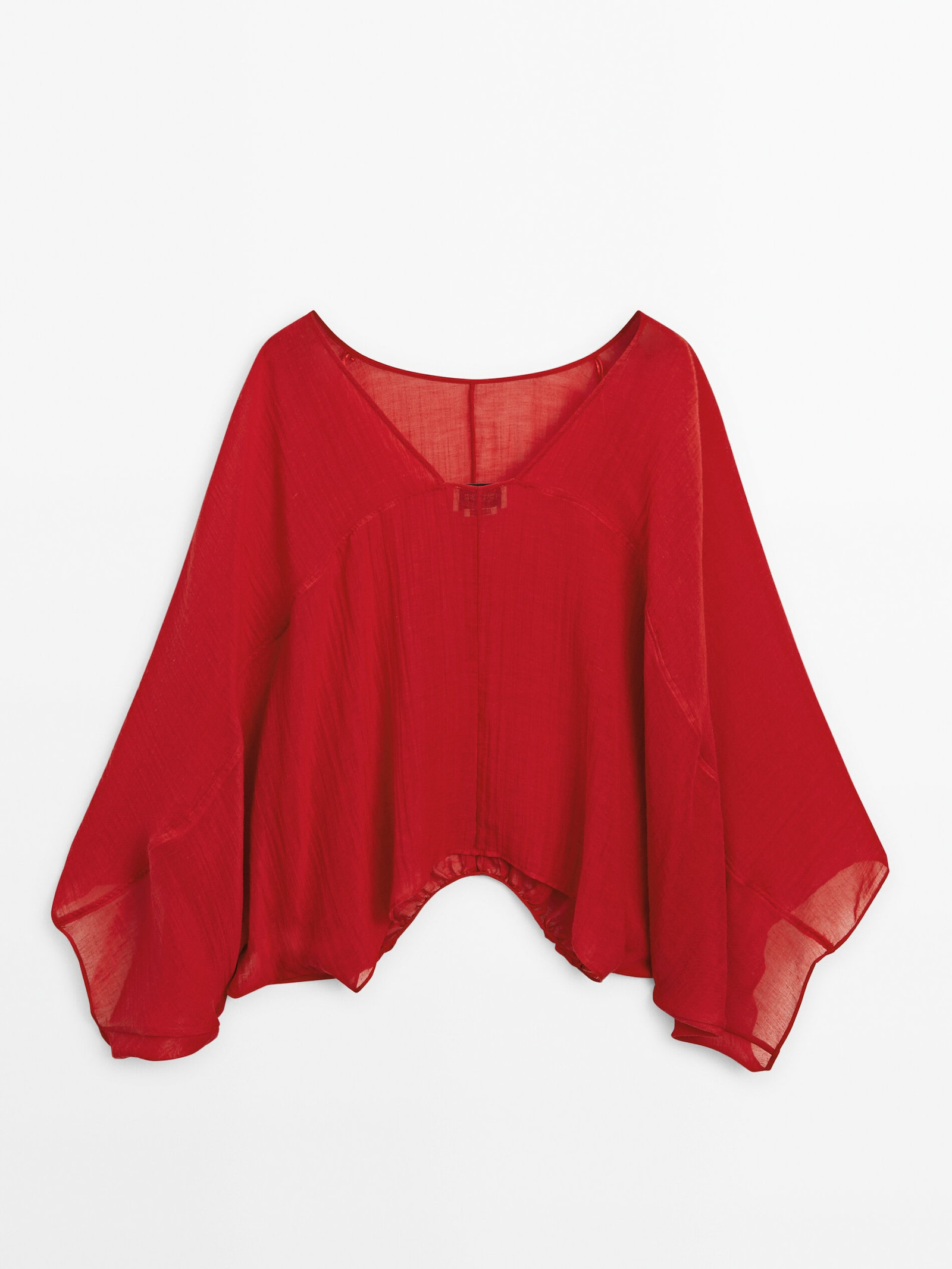 Bluse Volumen Knitteroptik – Limited Edition | Massimo Dutti DE