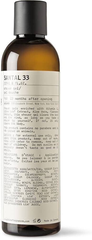 Le Labo Santal 33 Shower Gel - 8 oz./237ml | Amazon (US)