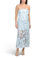 Strapless Floral Embroidered Maxi Dress | Casual Dresses  | Marshalls | Marshalls