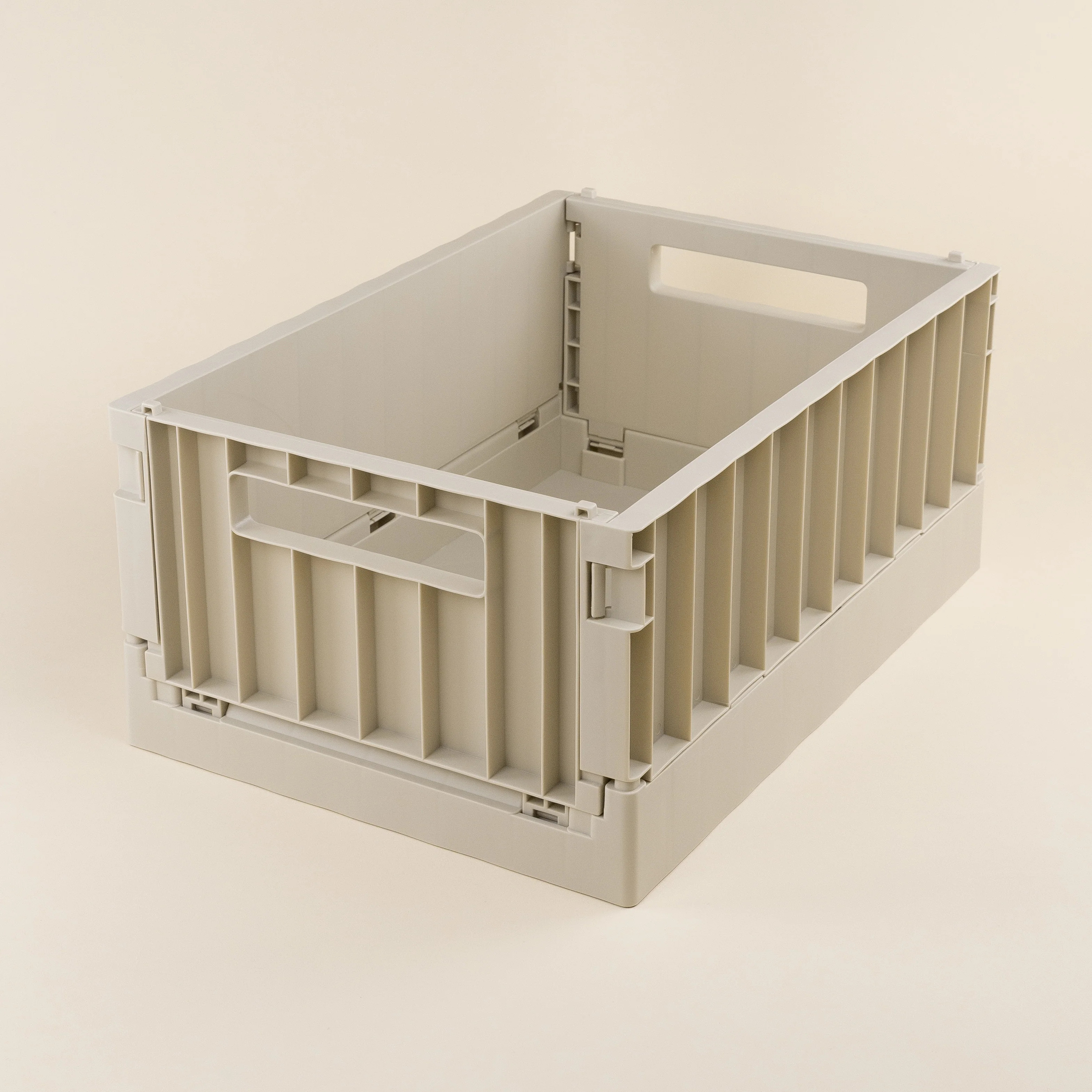 The Breakfast Pantry Large Folding Crate - Oatmilk | The Breakfast Pantry