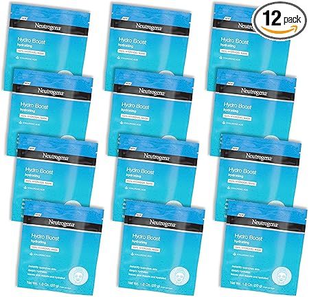 :Neutrogena Hydro Boost Moisturizing & Hydrating 100% Hydrogel Sheet Face Mask for Dry Skin with ... | Amazon (US)