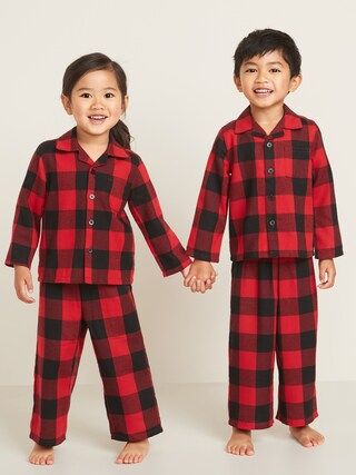 Plaid Soft-Brushed Twill Pajama Set for Toddler & Baby | Old Navy (US)