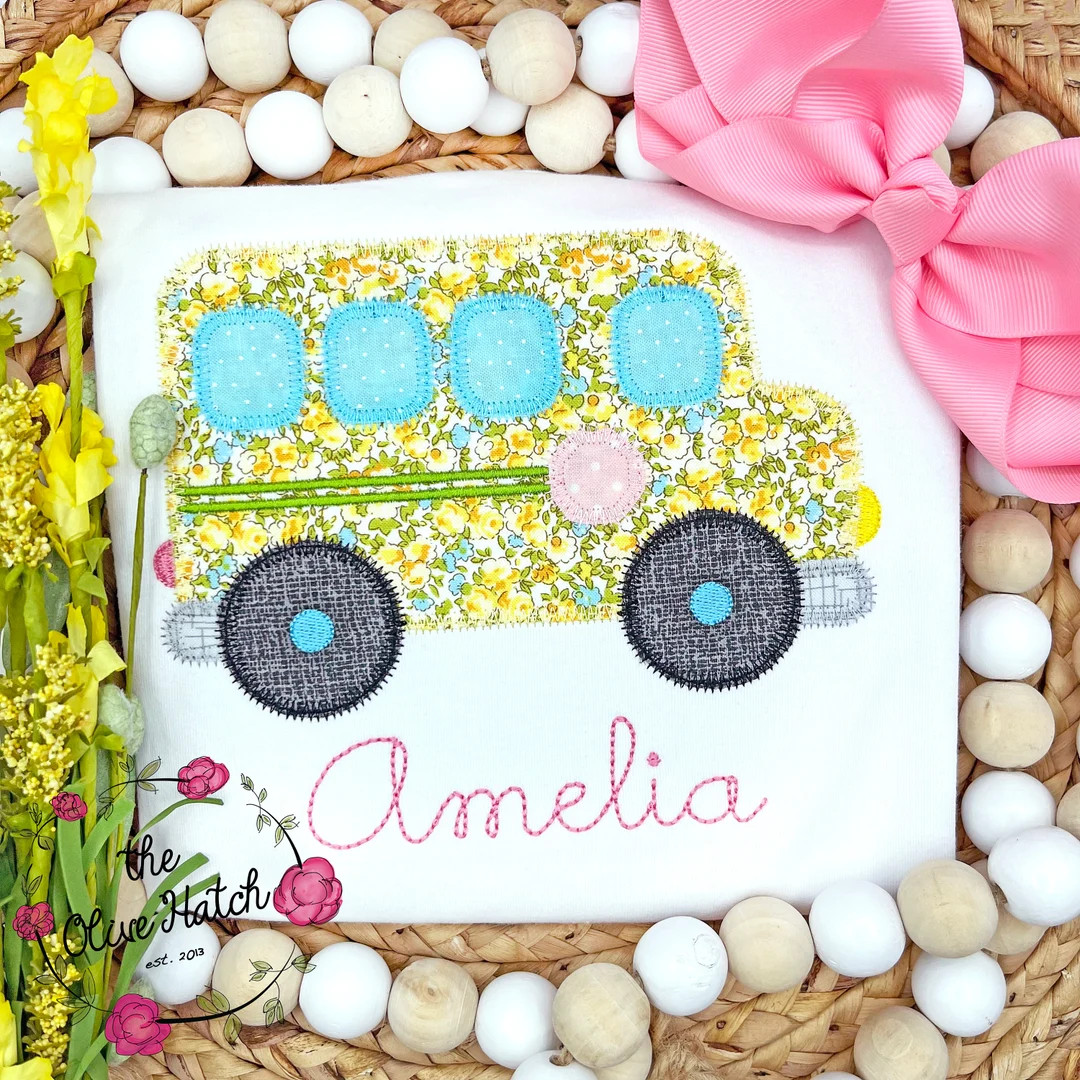 Back to School Shirt / Girl Back to School Shirt / School Shirt / Bus Shirt / Preschool Shirt / G... | Etsy (US)