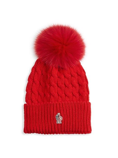 Moncler Grenoble


Grenoble Cable-Knit Wool Fox Fur Pom-Pom Hat



5 out of 5 Customer Rating | Saks Fifth Avenue