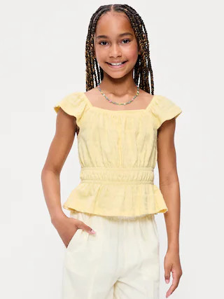 Ruffled Smocked Top for Girls | Old Navy (US)