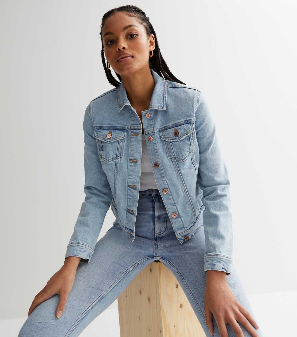 Pale Blue Denim Western Jacket
						
						Add to Saved Items
						Remove from Saved Items | New Look (UK)