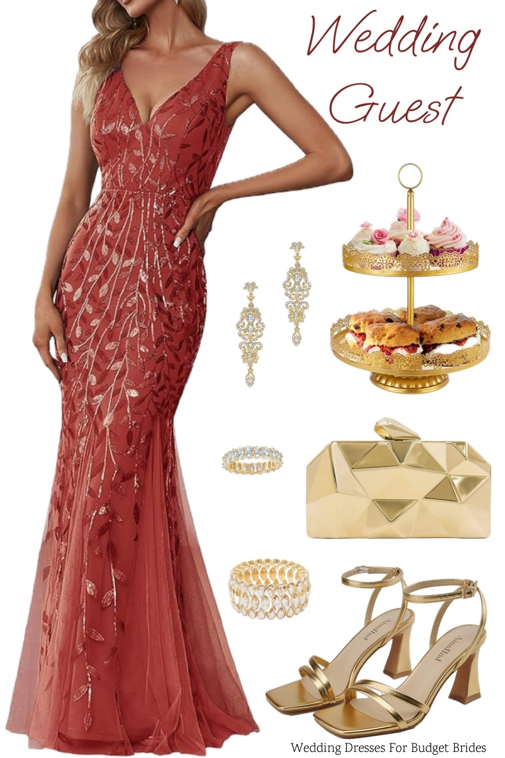 Burnt orange summer formal mermaid wedding guest dress and accessories. All on Amazon. 

#amazondresses #eveningdresses
#founditonamazonfashion #weddingguestdress #longdresses #formaldresses #founditonamazonfashion #bridesmaiddresses #maxidresses 

#LTKWedding #LTKSeasonal #LTKStyleTip