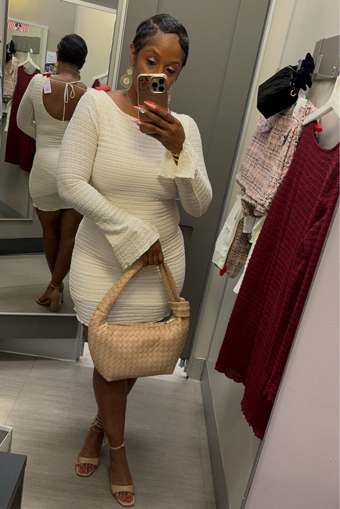 Finding the perfect fall date night look 🍂🤍 This cream knit dress is cozy yet sexy, hugging all the right curves for an effortlessly flirty vibe. Paired it with my go-to woven bag and neutral heels for a chic and stylish finish. What do you think—date night approved? #DateNightOutfit #FallFashion #LTKCurves #NeutralStyle #SexyStyle #OOTD

#LTKStyleTip #LTKFindsUnder50 #LTKHoliday