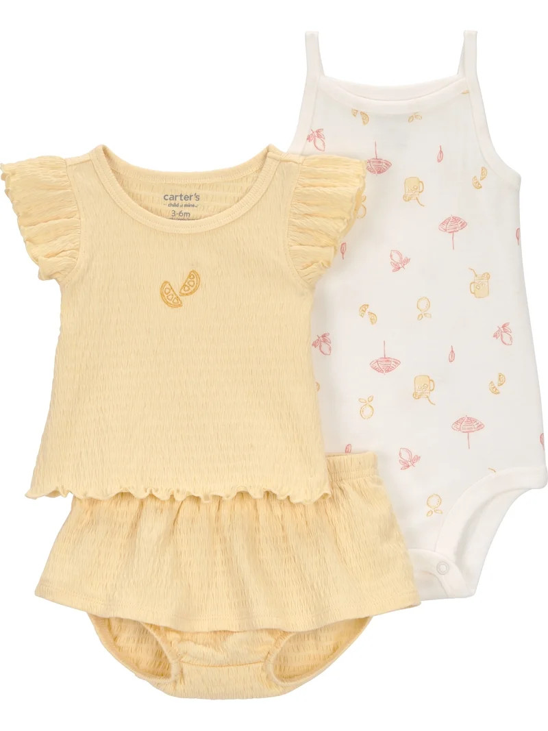 Carter's Child of Mine Baby Outfit Sets, 3-Piece, Sizes 0/3-24 Months | Walmart (US)