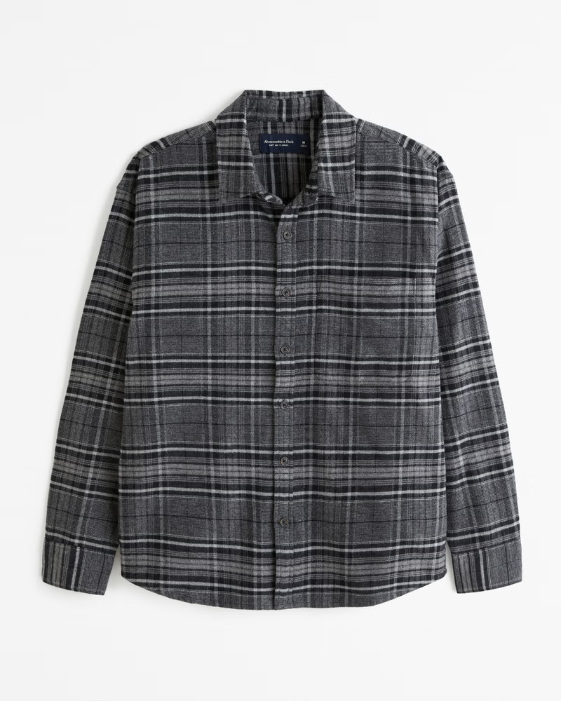 Men's 90s Relaxed Flannel | Men's Tops | Abercrombie.com | Abercrombie & Fitch (US)