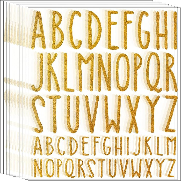 Letter Stickers 10 Sheet Self Adhesive Letters Stick on Letters Capital Alphabet Sticker Letter f... | Amazon (US)
