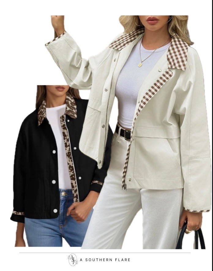 Just added these trendy cropped plaid jackets to my fall wardrobe. So versatile and cozy! #FallFashion #PlaidPerfection