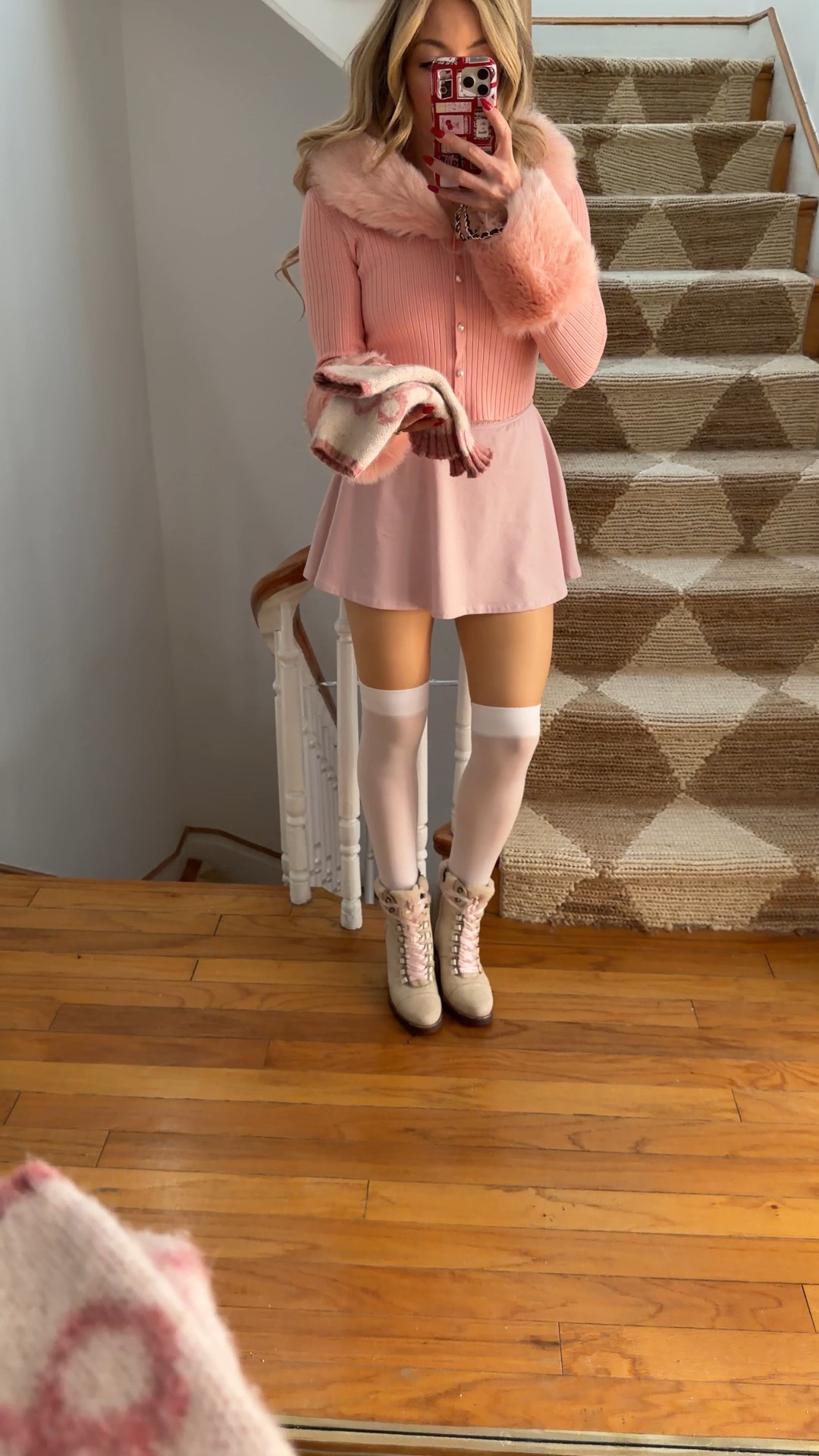 build a chilly winter day outfit for outdoor Christmas village shopping and ice skating with me! 🩷❄️⛸️

#LTKootd #LTKSeasonal #LTKgrwm