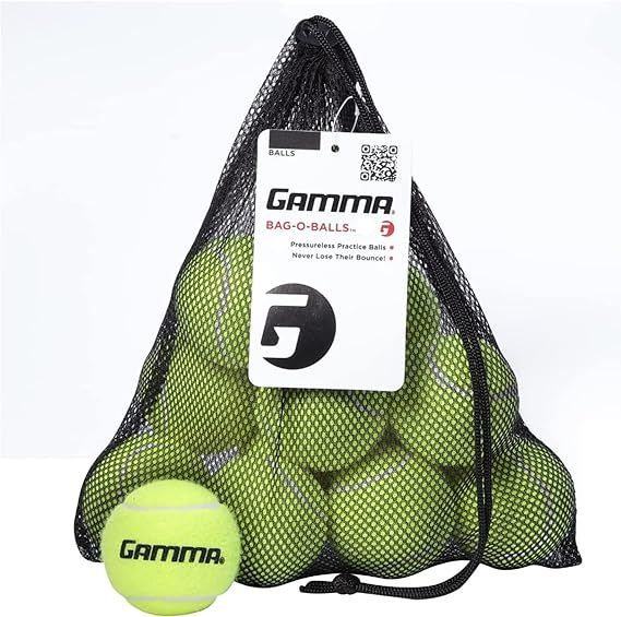 GAMMA Bag of Pressureless Tennis Balls - Sturdy & Reuseable Mesh Bag with Drawstring for Easy Tra... | Amazon (US)