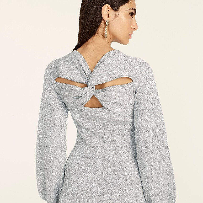 Lurex® twist-back dress | J. Crew US