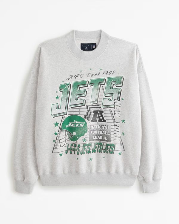 New York Jets Graphic Crew Sweatshirt | Abercrombie & Fitch (US)