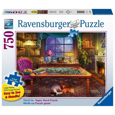 Ravensburger Cozy Puzzler's Place Large Format Jigsaw Puzzle - 750pc: Fine Motor Skills, Americana Theme