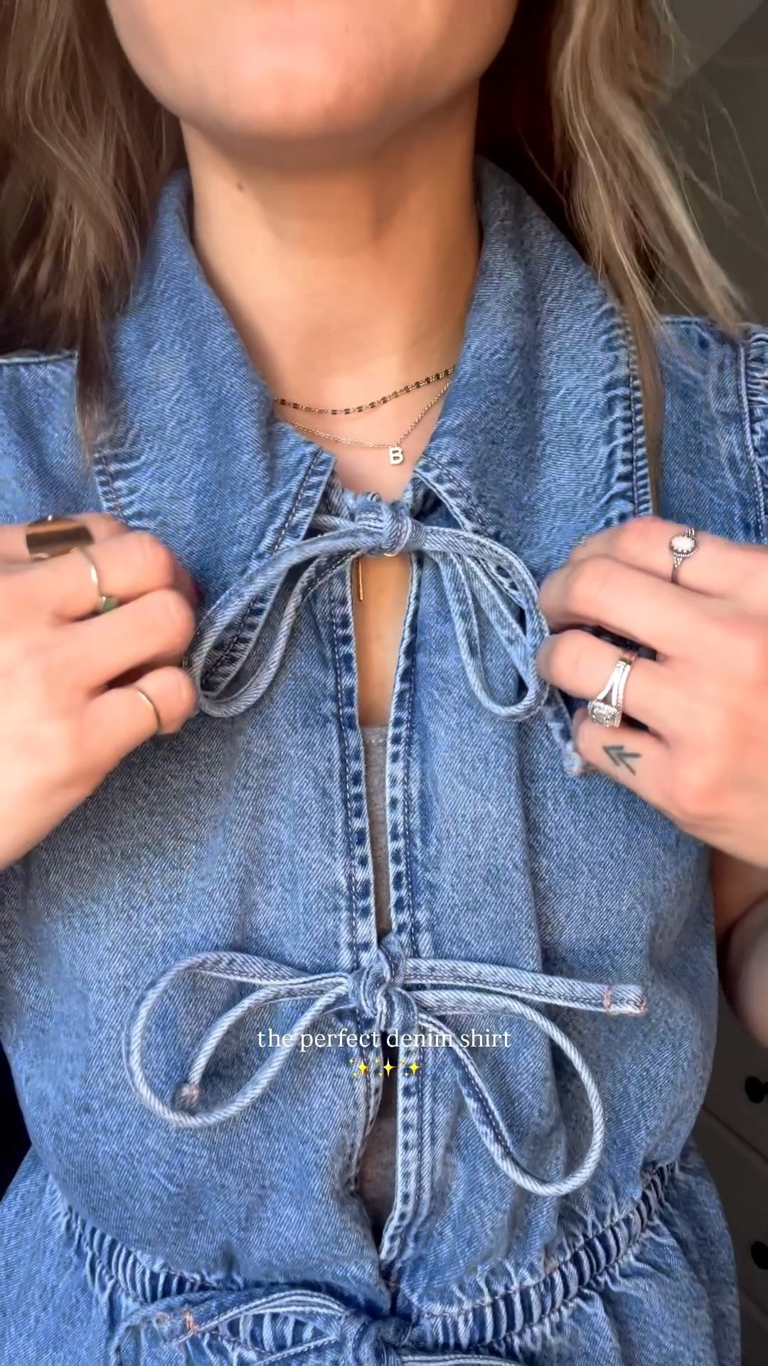 my favorite denim shirt!💙

#LTKmomlife #LTKPetite #LTKootd