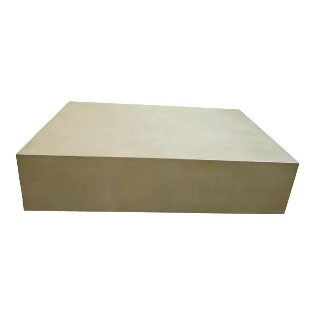 Restoration Hardware Graydon Shagreen Plinth Coffee Table | Chairish
