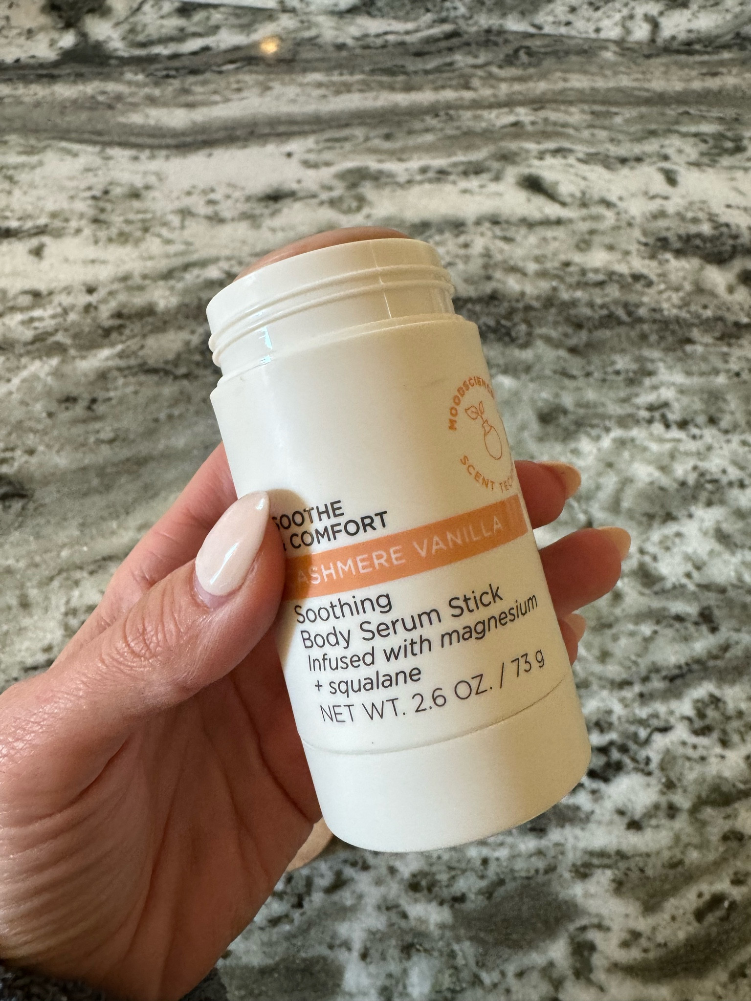 Body serum stick - it’s like a body lotion but not sticky (but looks like your deodorant) . Great for applying on the go. I keep one in my car.