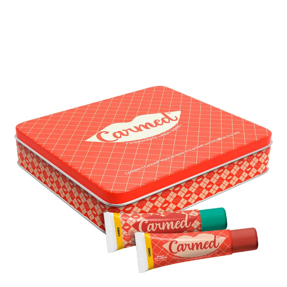 Kit Carmed Natal Hidratante Labial FPS30 10g + Hidratante Labial Maça do Amor  10g | Drogaria Sao Paulo (BR)