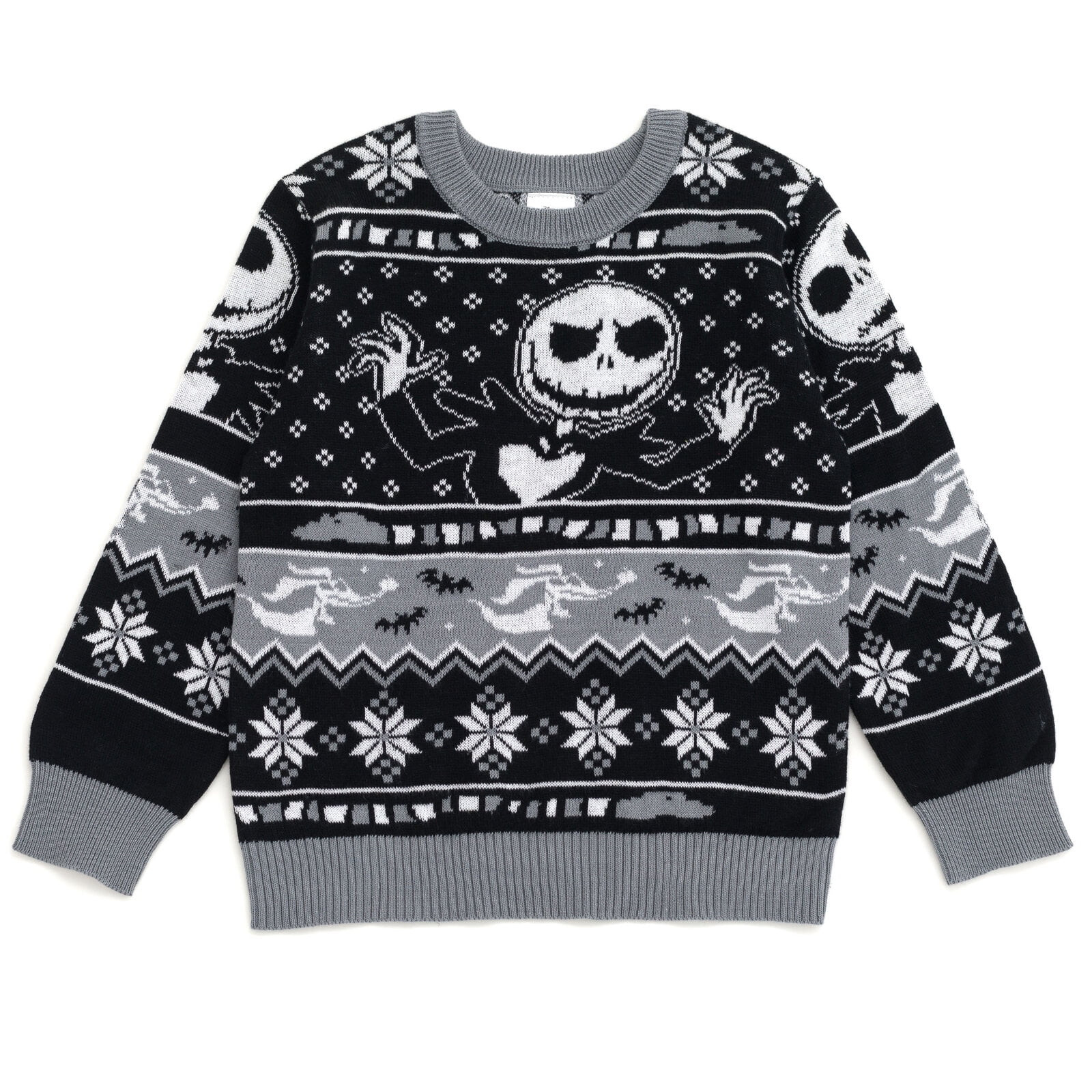 Disney Nightmare Before Christmas Jack Skellington Matching Family Sweater Toddler to Big Kid | Walmart (US)