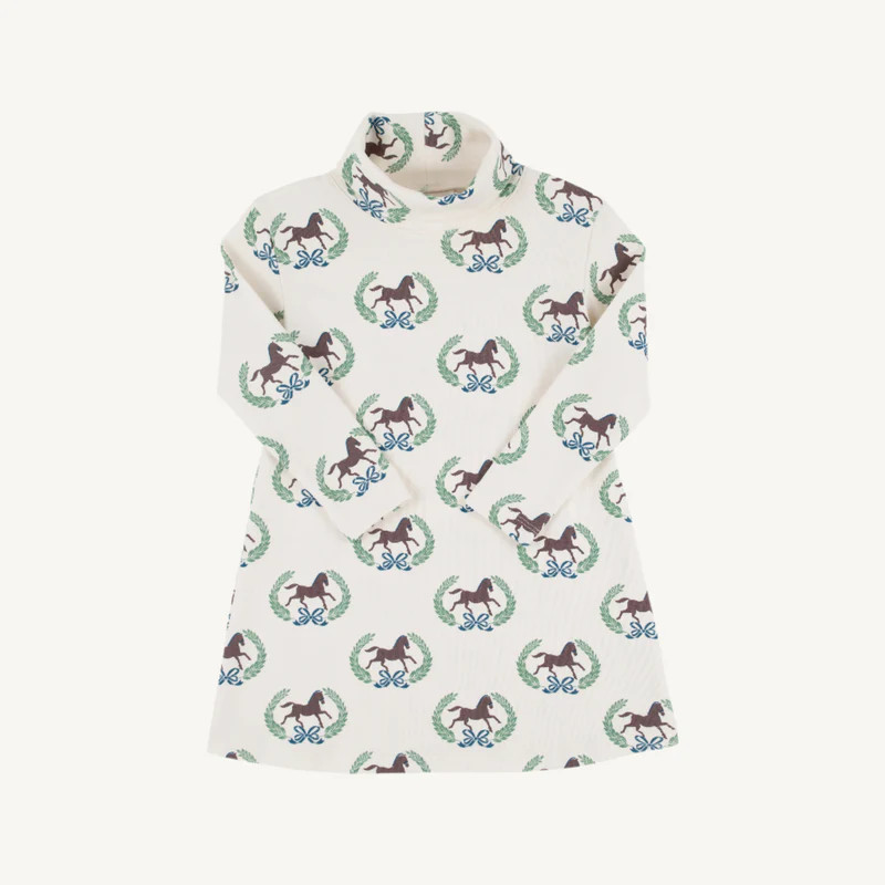 Tatum's Turtleneck Dress - Highland Horses | The Beaufort Bonnet Company