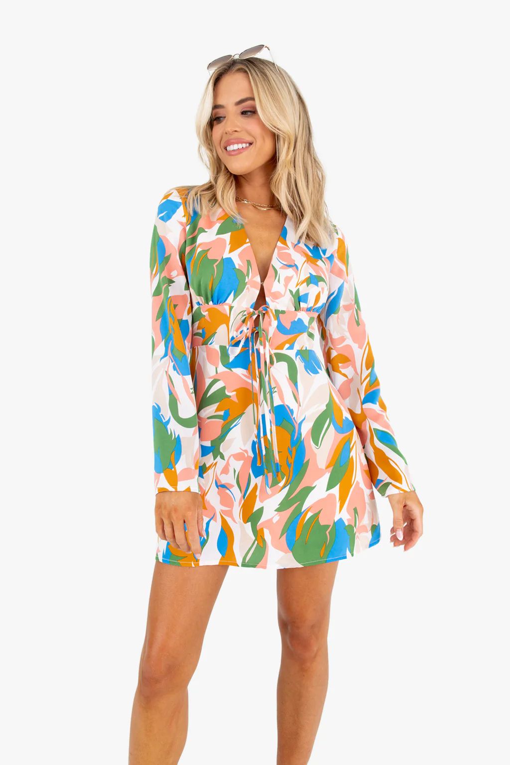 STAND OUT PRINTED MINI DRESS | Kittenish