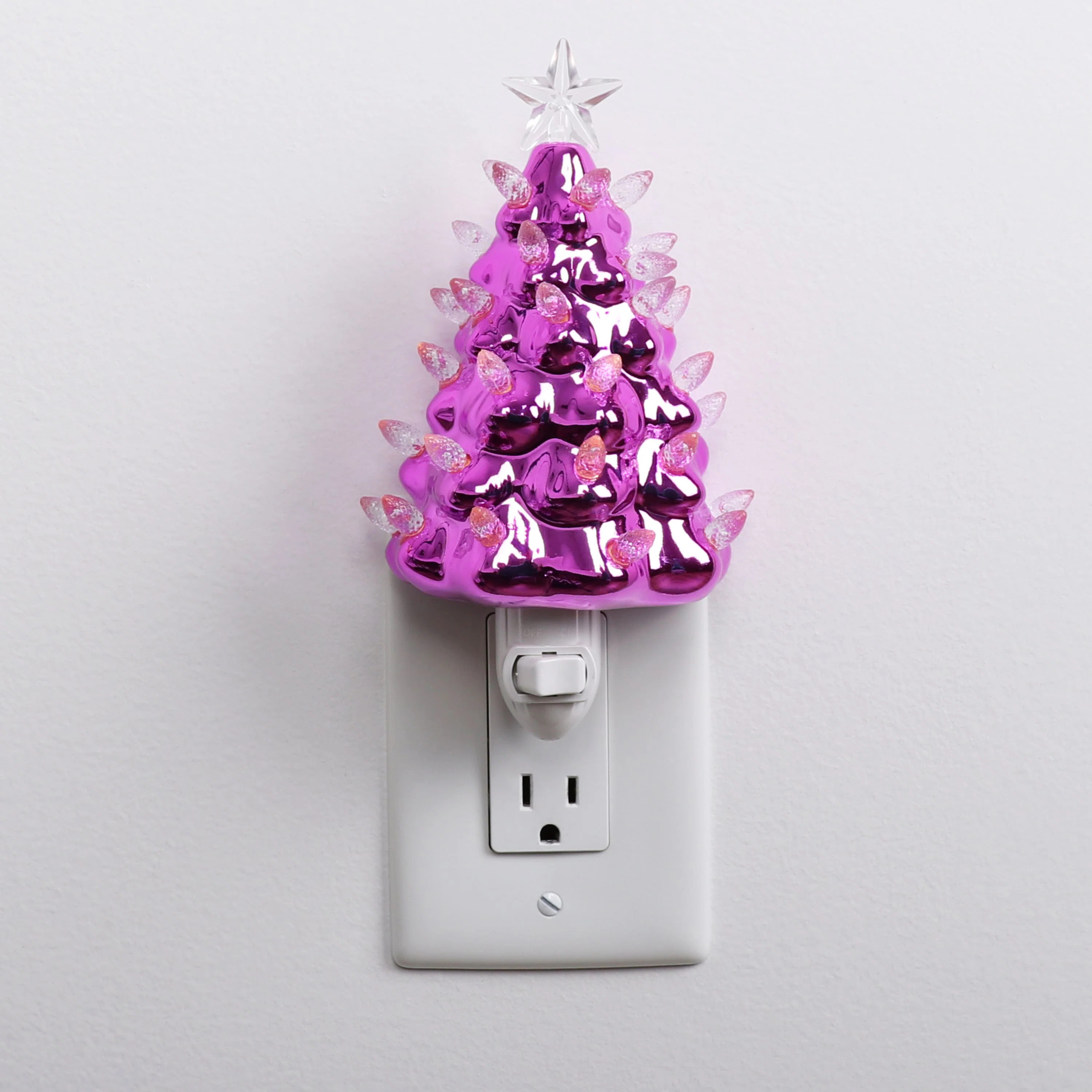 The Holiday Aisle® Christmas Lamp Night Light - Christmas Tree Night Light - Ceramic Christmas T... | Wayfair North America