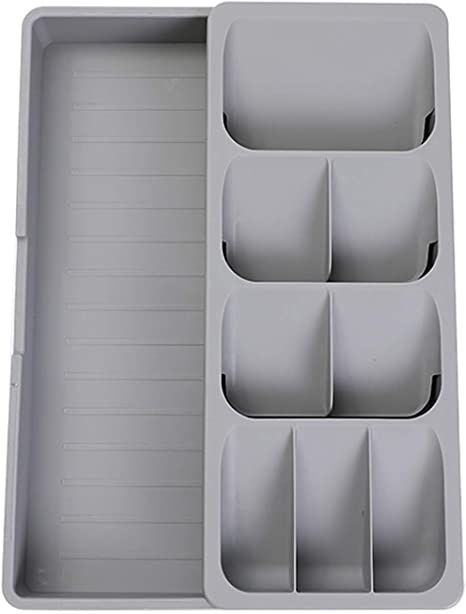 Faridabio Silverware Organizer Storage Tray,Cutlery Expandable Organizer for Kitchen Drawer Holdi... | Amazon (US)