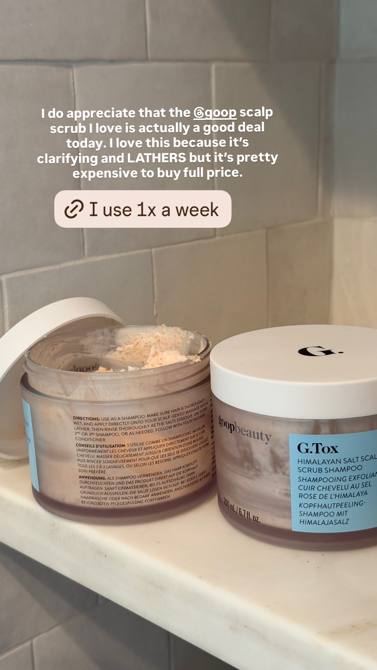 This Goop scalp scrub is a great deal on Amazon today! So clarifying 

 #LTKBeauty