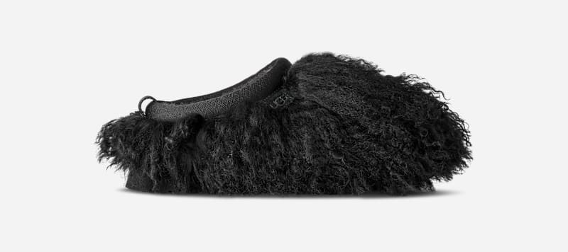 UGG® Women's Tazz Fluff Momma Sheepskin Slippers in Black, Size 12 | UGG (US)
