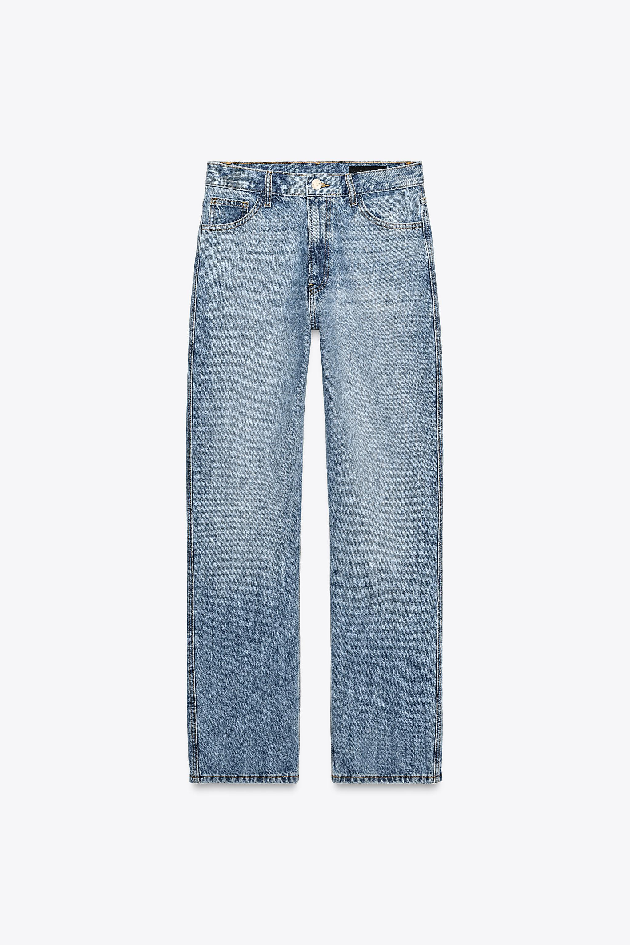 ZW COLLECTION STRAIGHT HIGH-WAIST JEANS | Zara UK