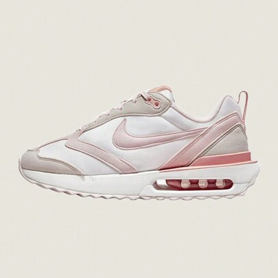 Air Max Dawn GS Fabric Leather Cushioning Slip-Resistant Low-Top Lifestyle Shoes In Gray-Pink Color DR7875-100 | SHEIN