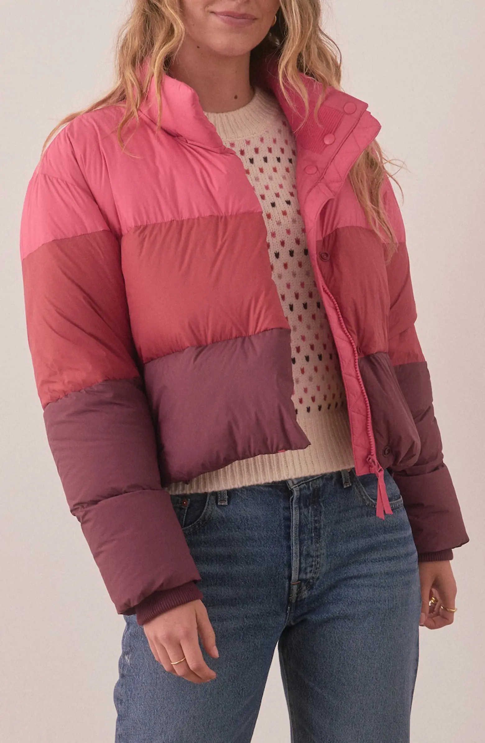 Marine Layer Gia Crop Down Puffer Jacket | Nordstrom | Nordstrom