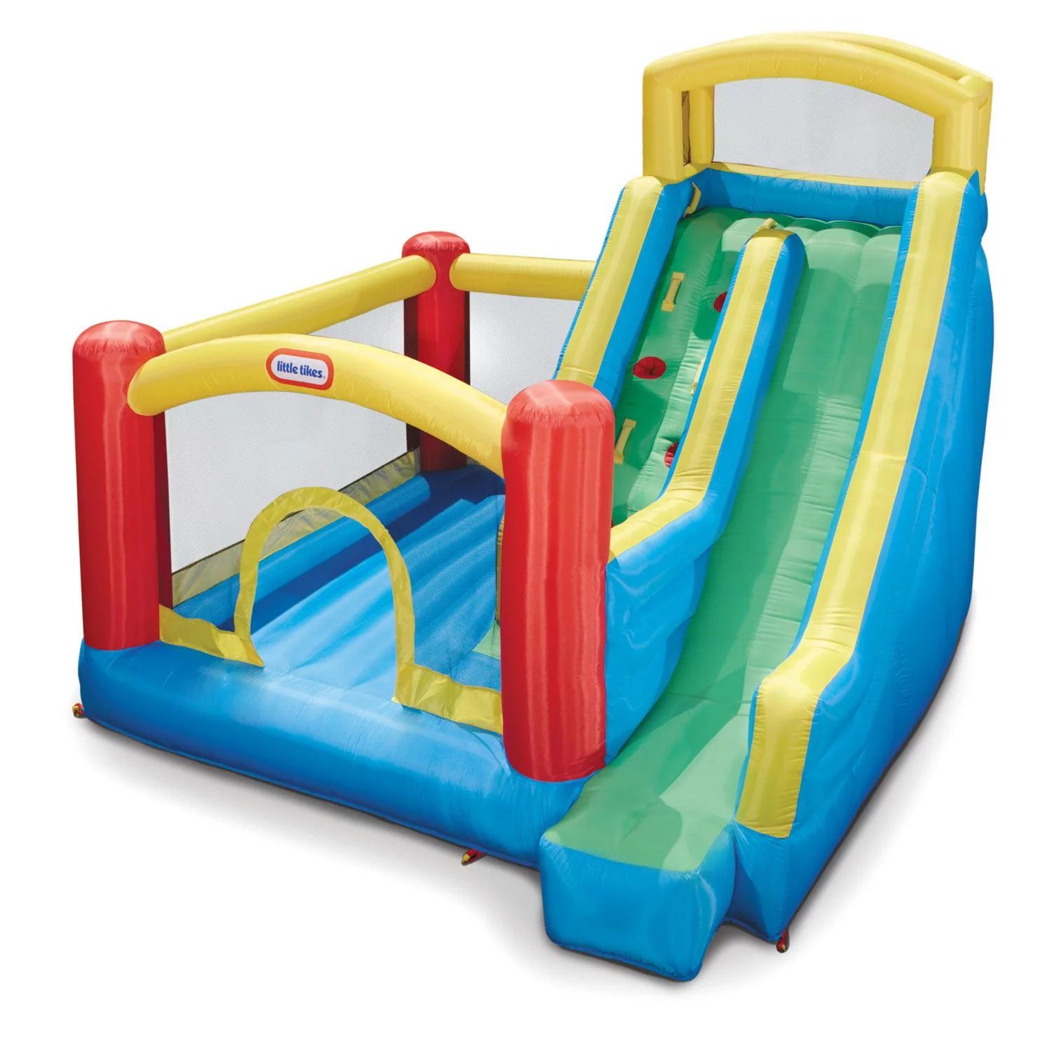 Little Tikes Giant Slide Bouncer Inflatable Bounce House with Blower and Climbing Wall, Fits up t... | Walmart (US)