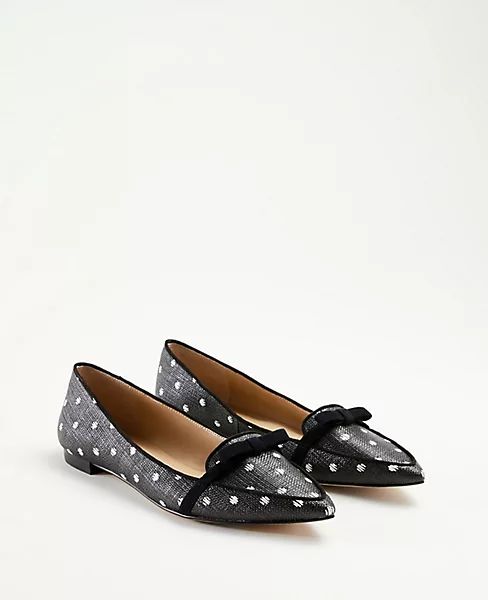 Althea Polka Dot Bow Flats | Ann Taylor | Ann Taylor (US)