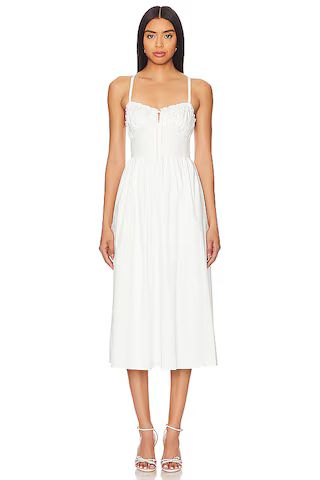 Rue Sophie Eva Poplin Cami Dress in White from Revolve.com | Revolve Clothing (Global)