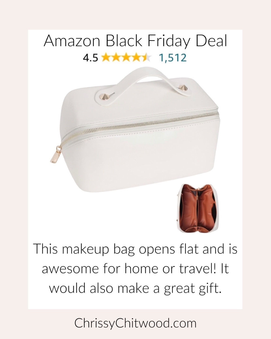 Amazon Black Friday Deal: This makeup bag opens flat and is awesome for home or travel! It would also make a great gift.
 
I use mine daily at home and for travel! 

I also added more Amazon favorites that are on Black Friday deals. 

Amazon find, Black Friday sale, sales, deals, beauty, gift idea for her, favorite finds

#LTKsalealert #LTKGiftGuide #LTKCyberWeek