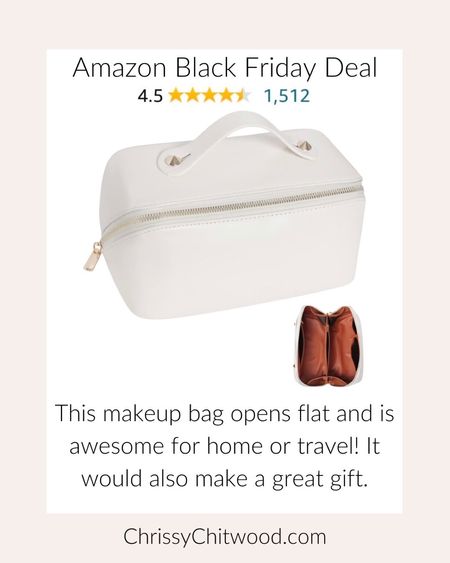 Amazon Black Friday Deal: This makeup bag opens flat and is awesome for home or travel! It would also make a great gift.
 
I use mine daily at home and for travel! 

I also added more Amazon favorites that are on Black Friday deals. 

Amazon find, Black Friday sale, sales, deals, beauty, gift idea for her, favorite finds

#LTKsalealert #LTKGiftGuide #LTKCyberWeek