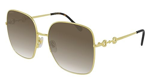Gucci GG0879S Gold/Brown Shaded 61/18/140 women Sunglasses | Amazon (US)