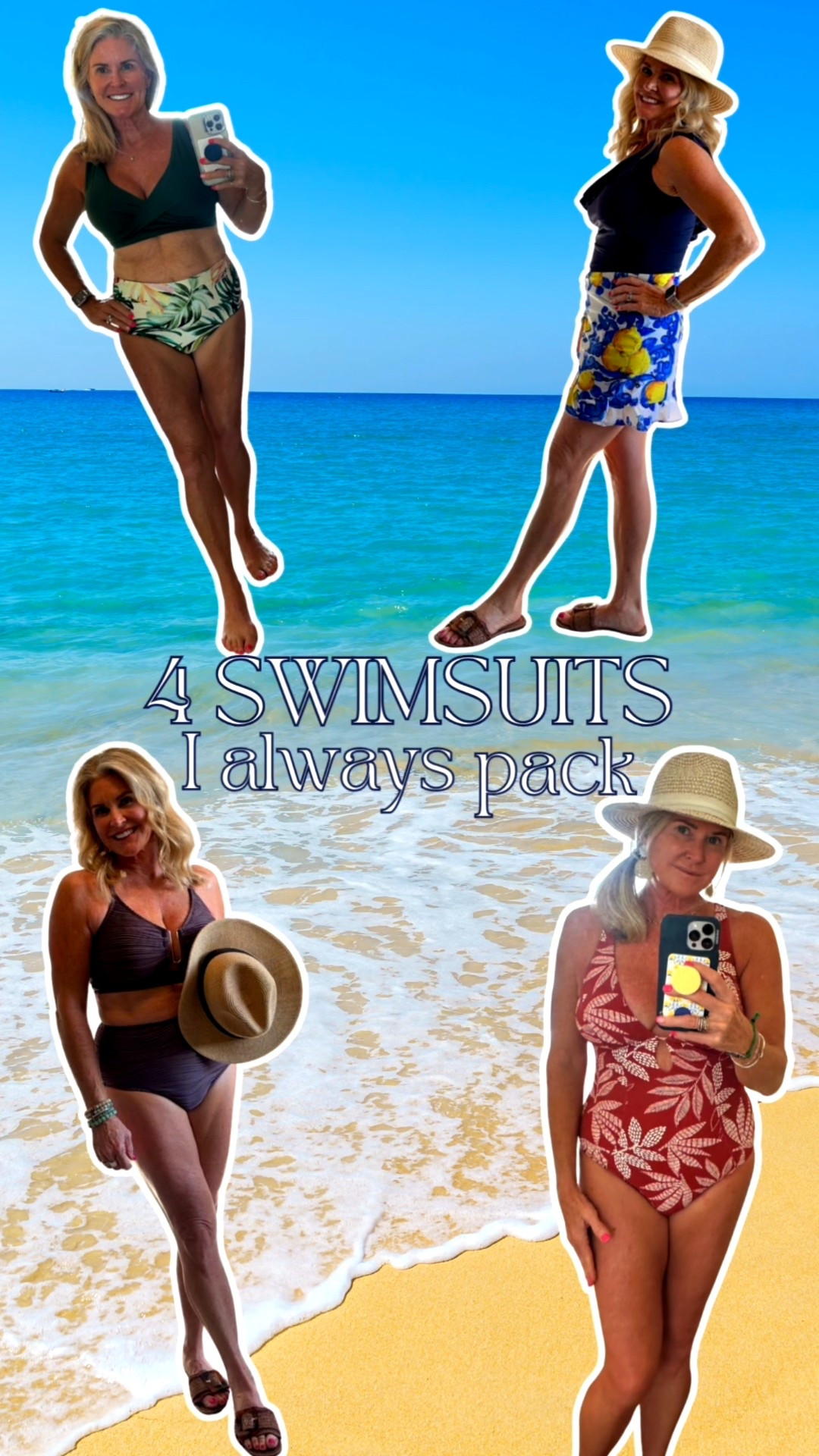 Beach trips, lake days, and everything in between — these are the 4 swimsuits I actually pack. Flattering, supportive, and easy to wear. 

All linked right here on LTK.

#LTKMidsize #LTKTravel #LTKOver40
