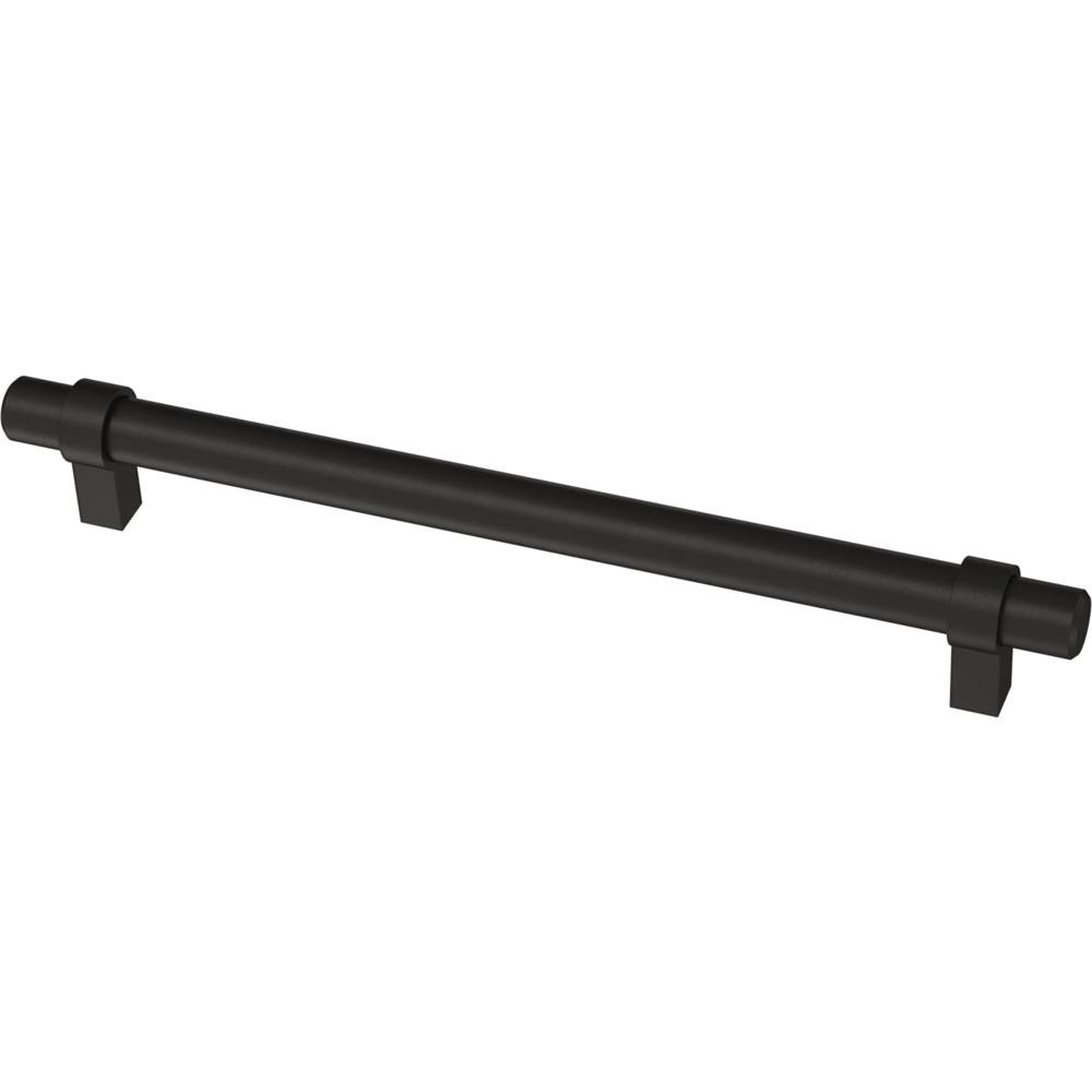 Liberty Essentials 7-9/16 in. (192mm) Center-to-Center Wrapped Matte Black Bar Pull (12-Pack)-P40... | The Home Depot