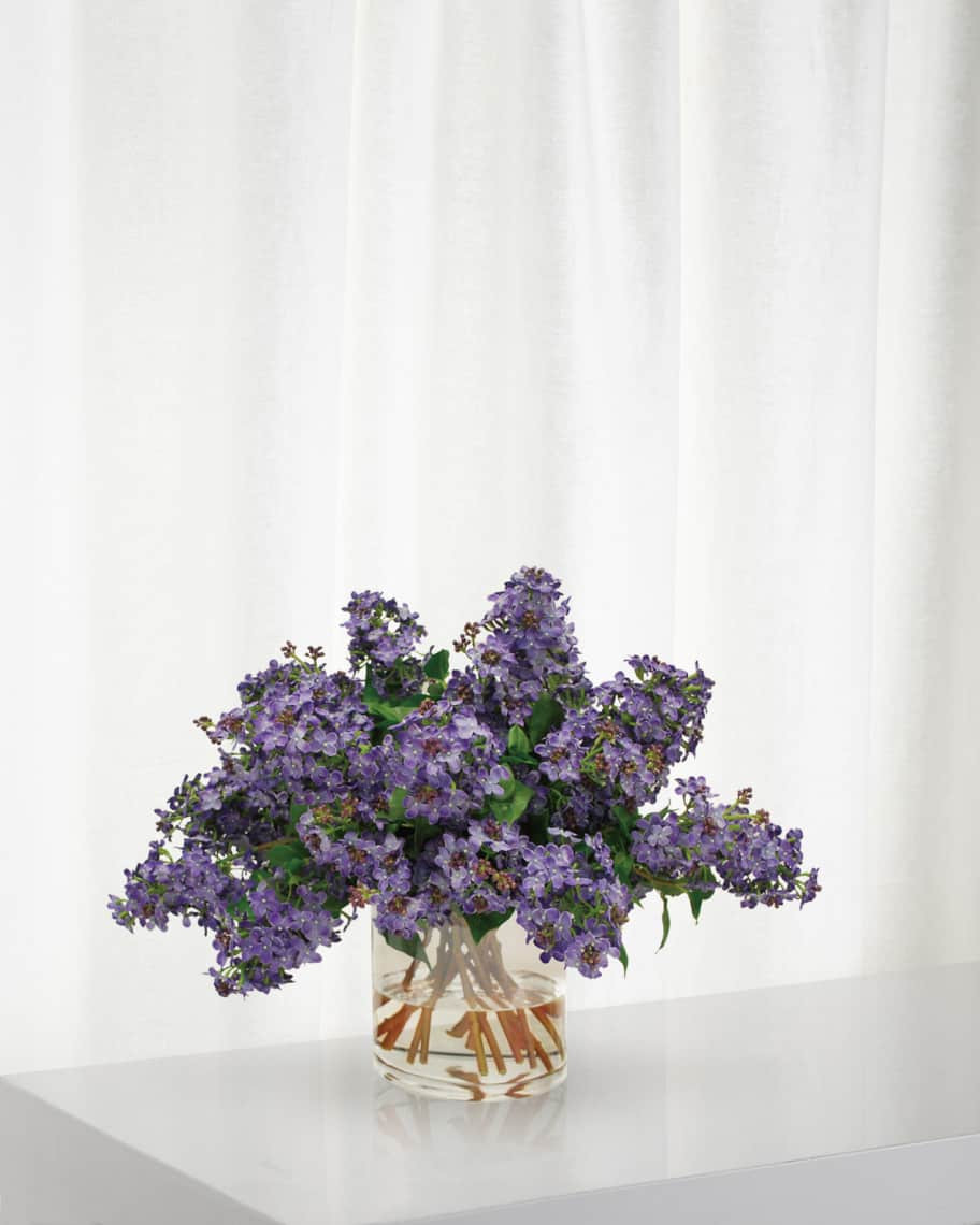 Lilac in Cylinder Vase | Neiman Marcus