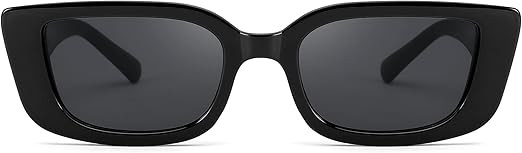 FEISEDY Small Rectangle Sunglasses for Women Men Vintage Trendy Y2K Rectangular Sunglasses B9066 | Amazon (US)
